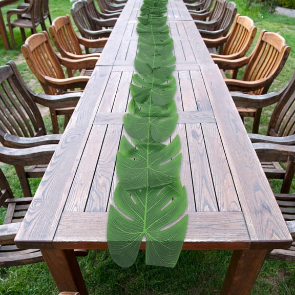 SWETRACE 1Pcs Hawaiian Table Runner with Rectangular Shape for Luau Party