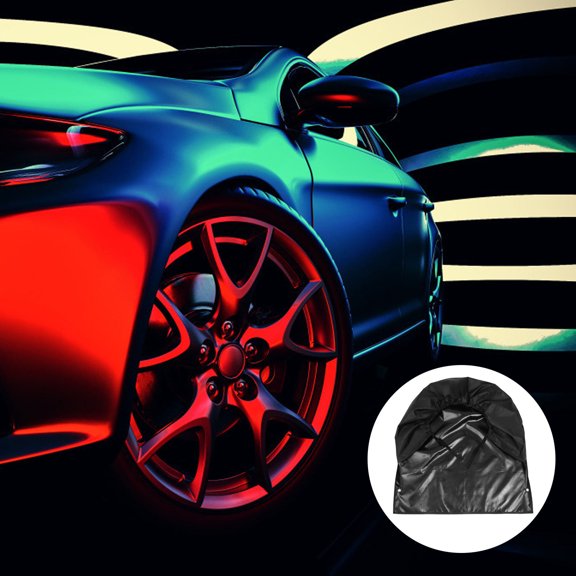 SWETRACE Tire Cover Black 1Pcs 31x31in PVC Coating Oxford Cloth