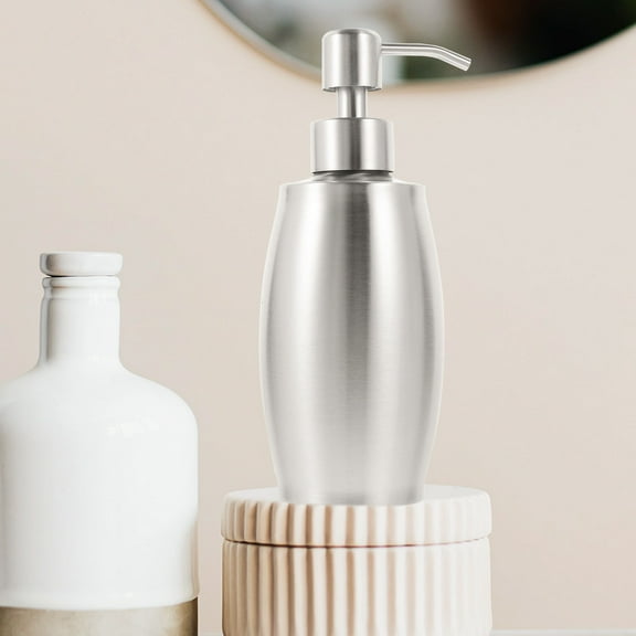 SWETRACE Shampoo Dispenser Lotion Dispenser Bottle Silver Leakproof Home Supplies Bathroom 1Pcs