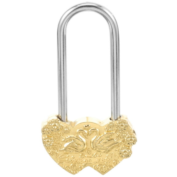 SWETRACE Durable Metal Wish Padlock with for Wedding and Travel Decoration