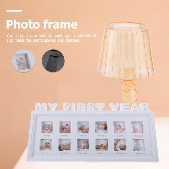 SWETRACE Photo Frame 1 Piece First Year Keepsake 41x20cm Synthesis Board for Memories