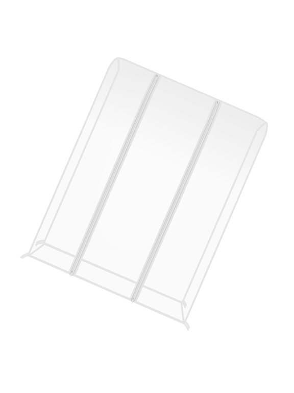 Plastic Garment Rack Cover, 1 Piece, Minimalist Design, and Lightweight, Ideal for Hotel Use, 59.1 x 23.6 x 19.7 Inches