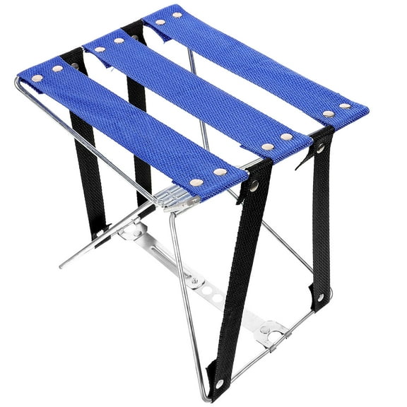 SWETRACE 1Pcs Portable Seat For Outdoor Camping And Fishing Blue Color And Metal Frame