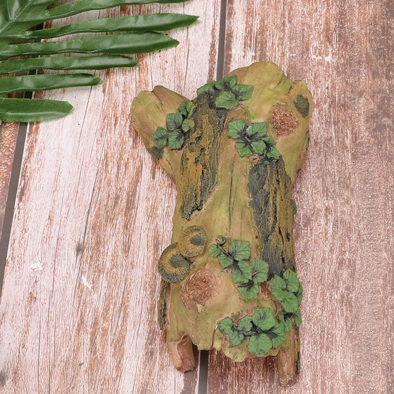 SWETRACE 1Pcs Reptile Log Hides 7.5x4.3x1.8in for Lizards Snakes Reptile Climbing Decor
