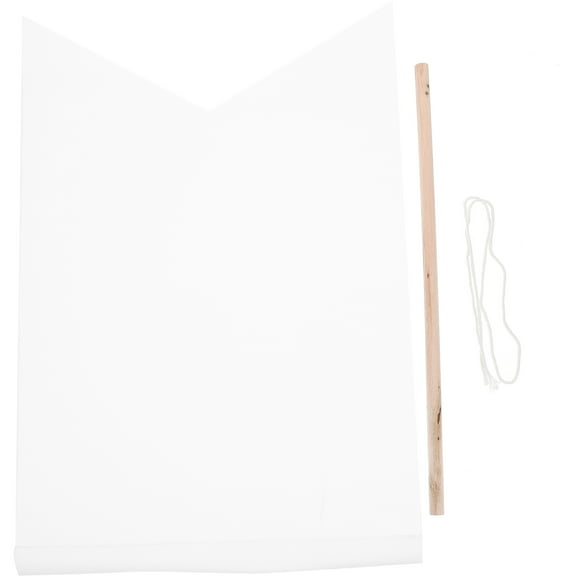 SWETRACE 1Pcs White Swallowtail Canvas Garden Flag Blank Design for DIY Decoration