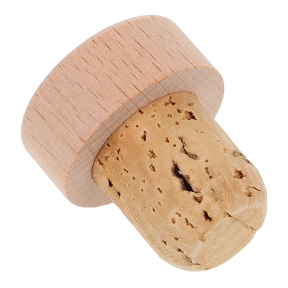 SWETRACE Wood Cork for Wine Bottles, Home Brewing, Wine Storage, Reusable Bottle Sealer, 1 Piece
