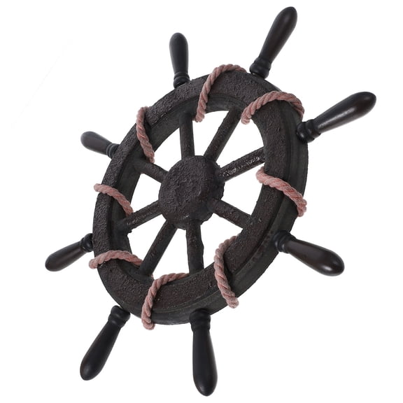 SWETRACE 1Pcs Wooden Ship Wheel Wall Hanging Multi Round For Homeowners