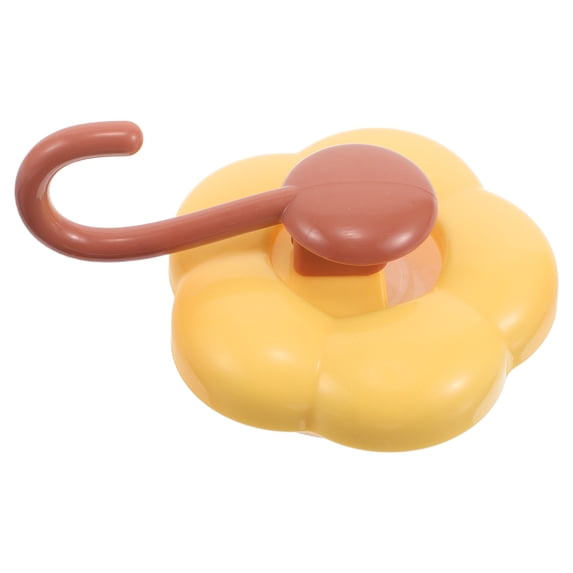 SWETRACE 1Pcs Yellow Flower Shaped Abs Tpu Shower Wall Hangers No Drill Installation For Bathroom And Kitchen