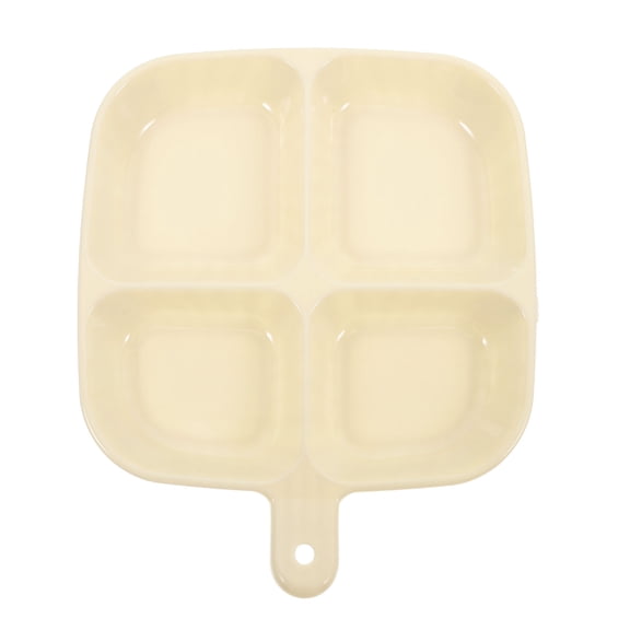 SWETRACE 1Set Beige Kitchen Prep Tray For Garlic Keeper For Counter With Multi Compartment Design