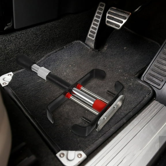 SWETRACE Clutch Lock Anti Theft Steel Black Vehicle Security Device 1Pcs 13.8X8.7X1.8in