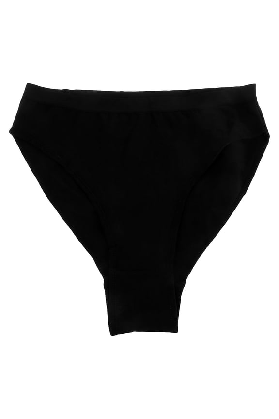 1Set Breathable Seamless Design Ballet Briefs for Children Dancing in Black Cotton