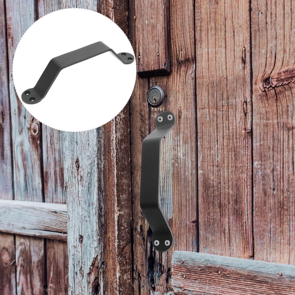 SWETRACE Commercial Iron Door Handle Set 22.5X5CM Rustic Style Hardware for Home and Office Decor