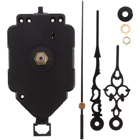 SWETRACE quartz clock kit Black, Silent, 5 mm Thread Movement With Hands 1 Set