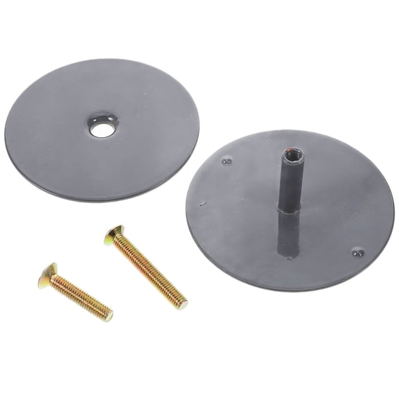 SWETRACE 1Set Black Metal Door Hole Filler Plate for Cleanout Plug Access Door Lock Cover