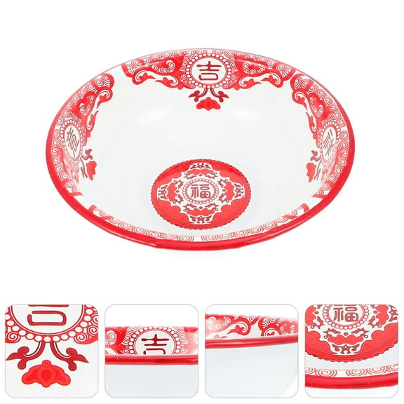 SWETRACE Stackable Enamel Mixing Bowl with Smooth Edges for Easy Storage and Practical Kitchen Use