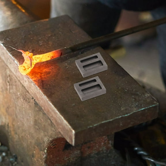 SWETRACE 1Set Graphite for Metal Casting with High Heat Rectangular Shape Black