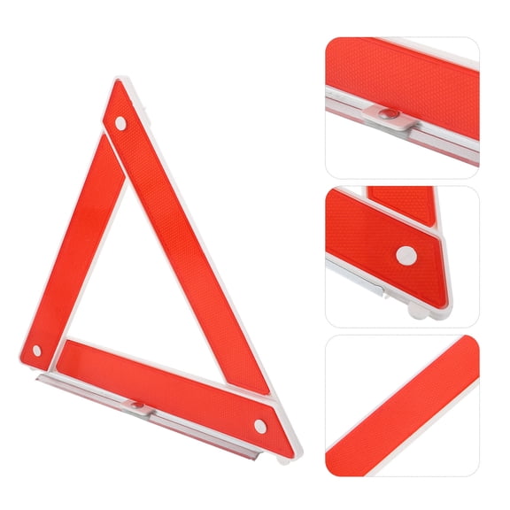 SWETRACE Warning Triangle Sign Drivers Red Metal 1Pack