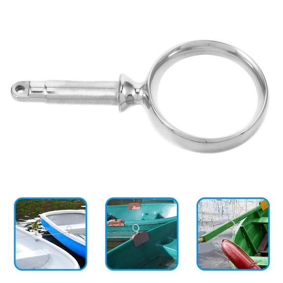 SWETRACE 1Set Oarlock Socket 316 Stainless Steel Silver for Boat Paddle Mounts Stable and .1x2.5x0.8in