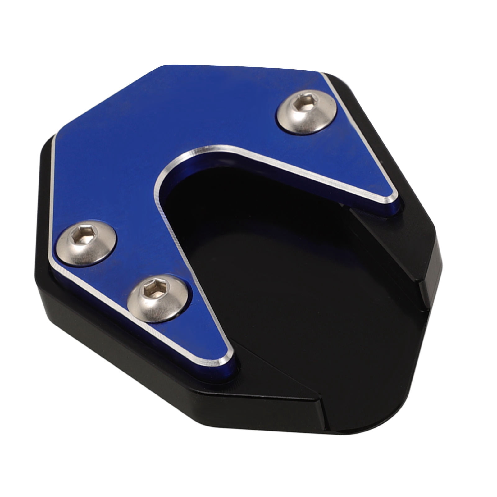 Motorfiets Zijstandaard Plaat Pad , Universele Kickstand Pad Extender Slijtvast Stabiel Mode Uiterlijk Stevig voor Zachte Oppervlakte(zwart