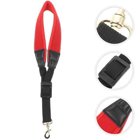 SWETRACE 1Set Red Nylon Metal Cotton Saxophone Neck Strap for Concerts
