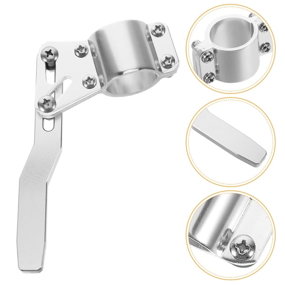 SWETRACE 1Set Silver Steering Wheel Rod for Vehicle 4.91X2.95X1.38In