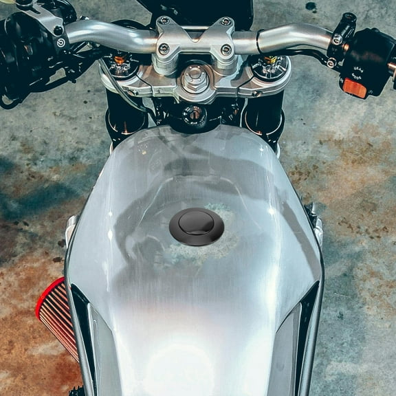 SWETRACE 1Set Sleek Finish Black Round Aluminum Alloy Motorcycle Tank Cover for Motorcycle Owners