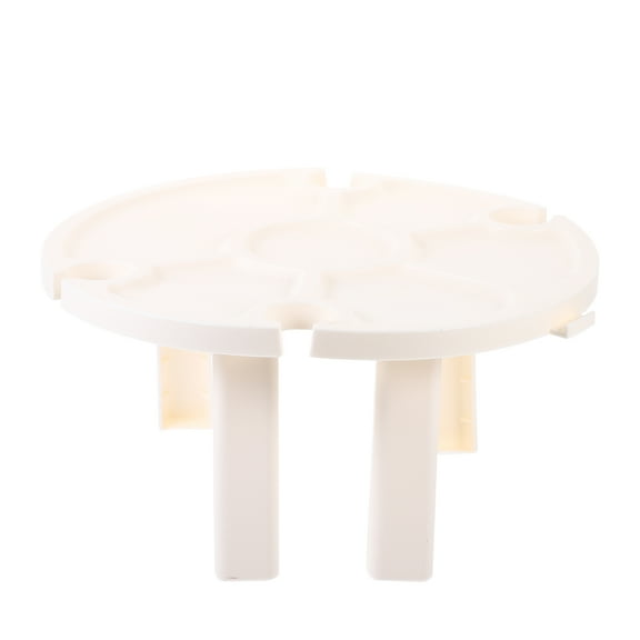 SWETRACE Small Outdoor Table Folding White Plastic 1Pcs 5.5X11.8X11.8in