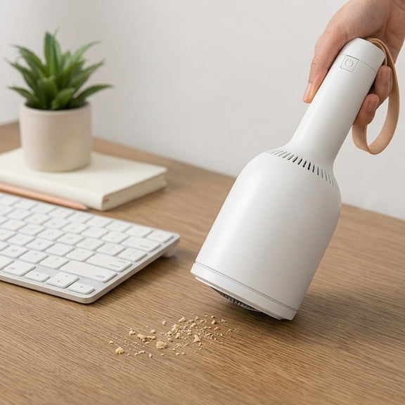 SWETRACE White ABS Handheld Vacuum, USB Charged, Lightweight and Practical for Various Uses