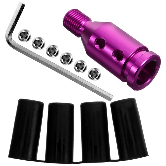 SWETRACE 1Set Universal Shift Knob Adapter for Car Gear Shifter Aluminum Alloy Durable Design