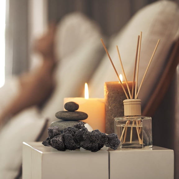 SWETRACE 1Set Volcanic Rock Decoration Fragrance Stone Black For Office Use