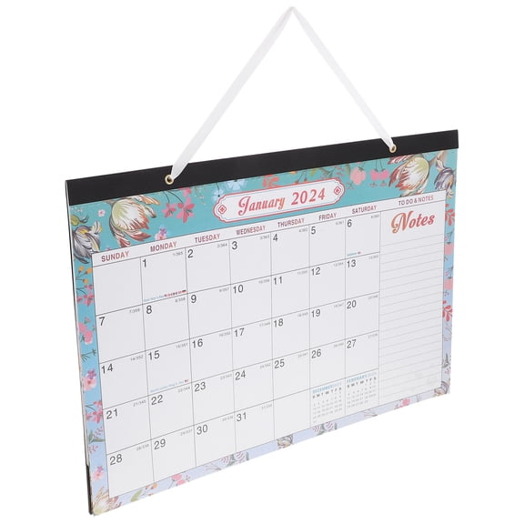 SWETRACE Wall Hanging Calendar Set 16.9x11.8in, Paper Material for Date Tracking and Elegant Festive Home Decoration