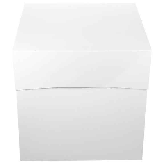 SWETRACE 1Set White Boxes for Cakes with Simple and Generous Design for Parties
