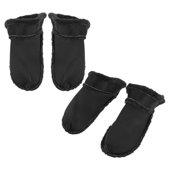 SWETRACE Fleece Insoles Shoes Warm Liner Plush 2 Pairs 10.61X3.69X0.39in