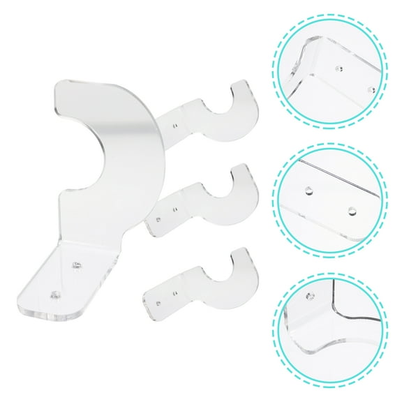 SWETRACE Wall-Mounted Bat Racks Acrylic 1 Set