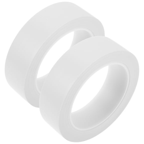 SWETRACE 2 Rolls White PVC Warning Tape for Boundary Marking and Safety Reminder 10.8 Feet