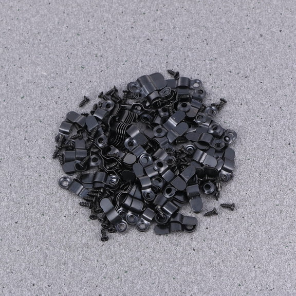 SWETRACE 200Pcs Black Picture Frame Back Sheet Accessories with Metal Arch Screws for Wood Frames