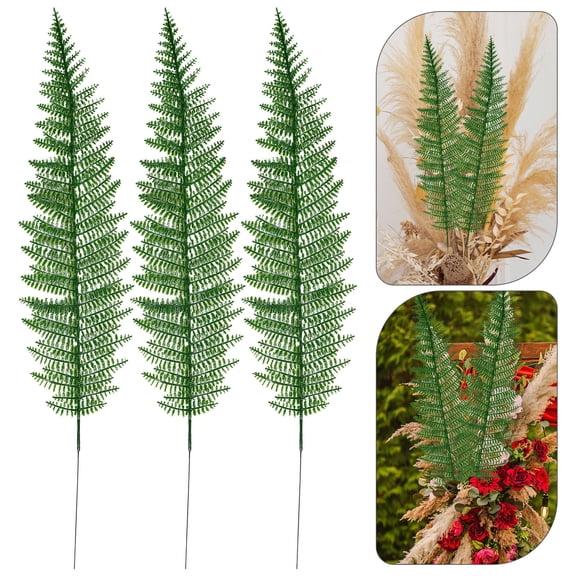 SWETRACE 20-Pack Artificial Green Leaves for Wedding Aisle Decoration and Floral Arrangements, Faux Foliage