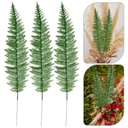 SWETRACE 20-Pack Artificial Green Leaves for Wedding Aisle Decor, Faux Foliage for Floral Arrangements and Home Decoration
