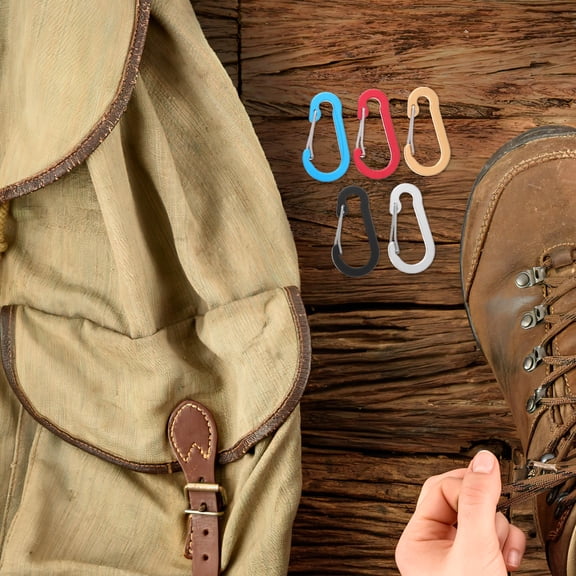 SWETRACE 20-Pack Mini Metal Spring Clips for Backpack, Hiking, Outdoor Gear, Camping Accessories, and Lightweight