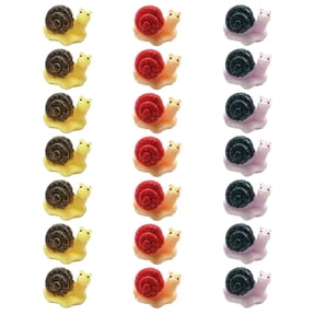 SWETRACE DIY Resin Snail Adornments Assorted Colors for Micro Landscapes