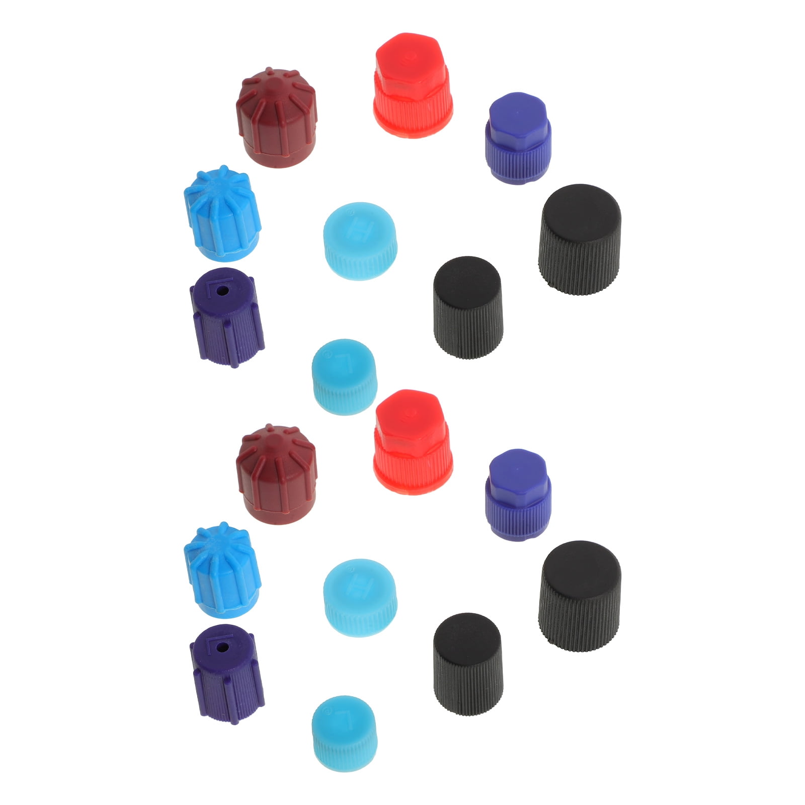 SWETRACE 24Pcs Auto Ac Valve Cap Replacement Set Plastic Leak Proof ...