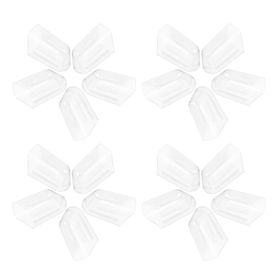SWETRACE 24Pcs Toothbrush Head Cap Transparent PP Sanitary Cover Easy Open for Daily Travel Use
