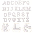 thumbnail image 1 of SWETRACE 26Pcs Bling Letters Patch Rectangular 4.5X3.5Cm For Clothes Skirts Bags Jeans, 1 of 8