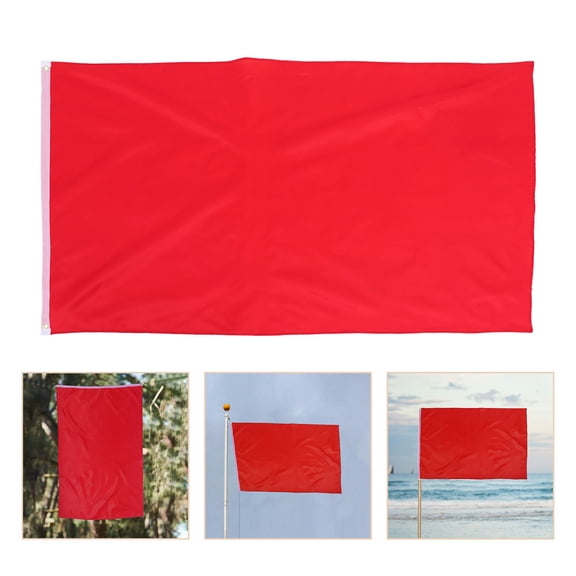 SWETRACE 2PCS Racing Flags Decoration Solid Color Flags for Sports Events Outdoor Use