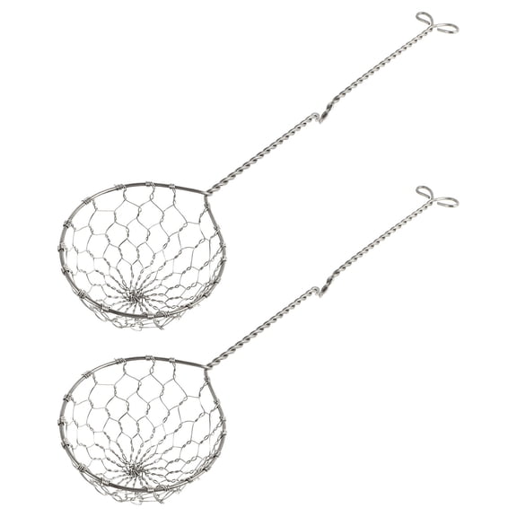 SWETRACE 2Pack Straining Ladle Silver 304 Stainless Steel Cooking Aid for Home