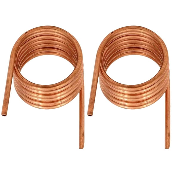 SWETRACE 2Pcs Copper Coil Pipe 11.8X0.16X0.16in for Copper Tubing Coil and Hobbies