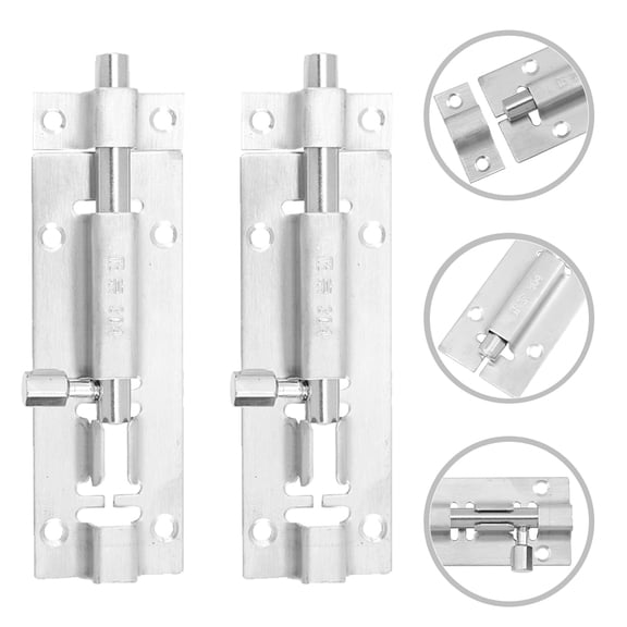 SWETRACE 2-Pack Heavy Duty Door Latch for Indoor Use, Sheds, Gates, and Cabinets Secure Locking Hardware