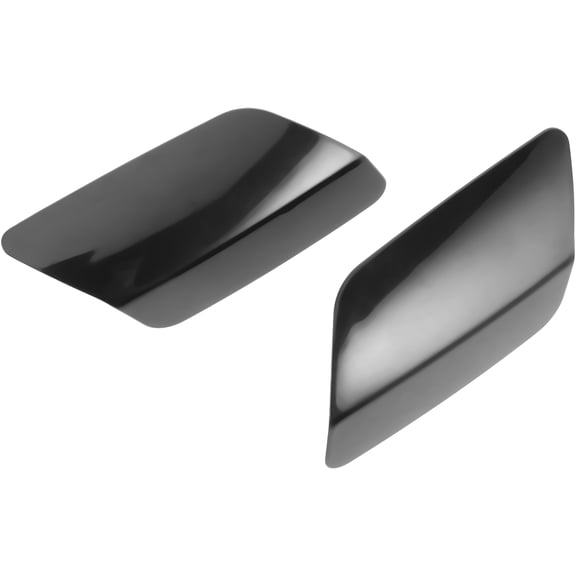 SWETRACE Car Headlamp Washer Jet Cap Cover Black Plastic For Car Maintenance 2Pcs