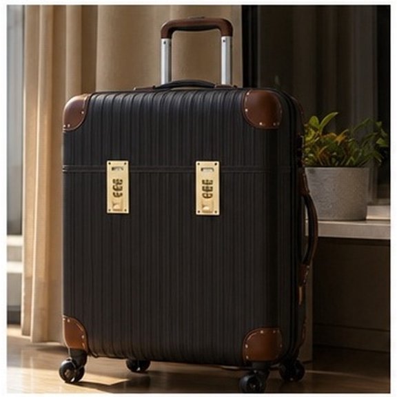 SWETRACE 2Pcs Durable Plated Gold Combination Locks for Luggage and Case Locking with Password