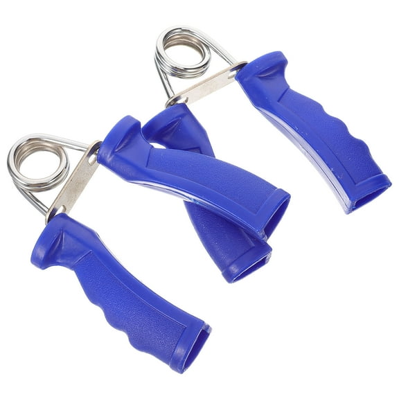 SWETRACE 2Pcs Hand-Held Grip Device Blue Plastic Forearm Strengthener Travel 5.1x3.9x0.8in